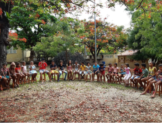 Atividades ao ar livre no Projeto Ser Criança da ONG CPCD